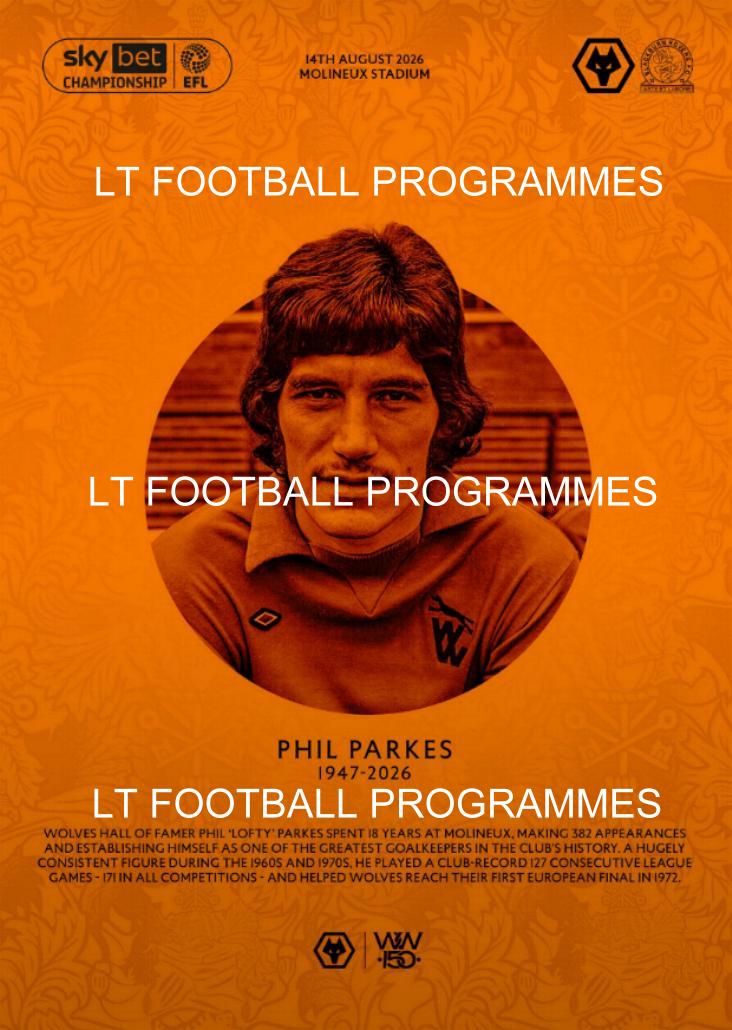 WOLVES v BLACKBURN ROVERS 2026/27